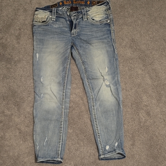 Rock Revival Light Blue Women's Jeans - Picture 3 of 5
